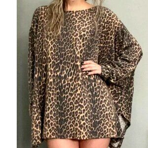 ODDY Black and Tan Oversized Long Sleeve Tunic Size M/L